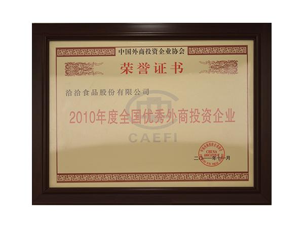 全國(guo)優(you)秀外商(shang)投(tou)資(zi)齊(qi)業